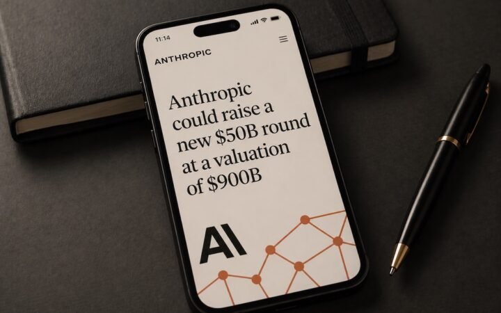 Anthropic Eyes $50 Billion Funding Round at Up to $900 Billion Valuation