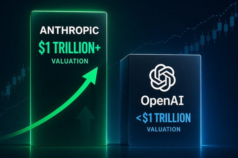 Anthropic Tops $1 Trillion on Secondary Markets, Overtakes OpenAI Valuation