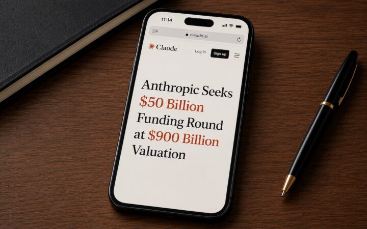 Anthropic Seeks $50 Billion Funding Round at $900 Billion Valuation
