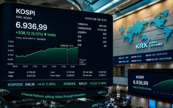 KOSPI Hits Record High as AI-Driven Chip Boom Fuels 37% Surge in Just Over a Month