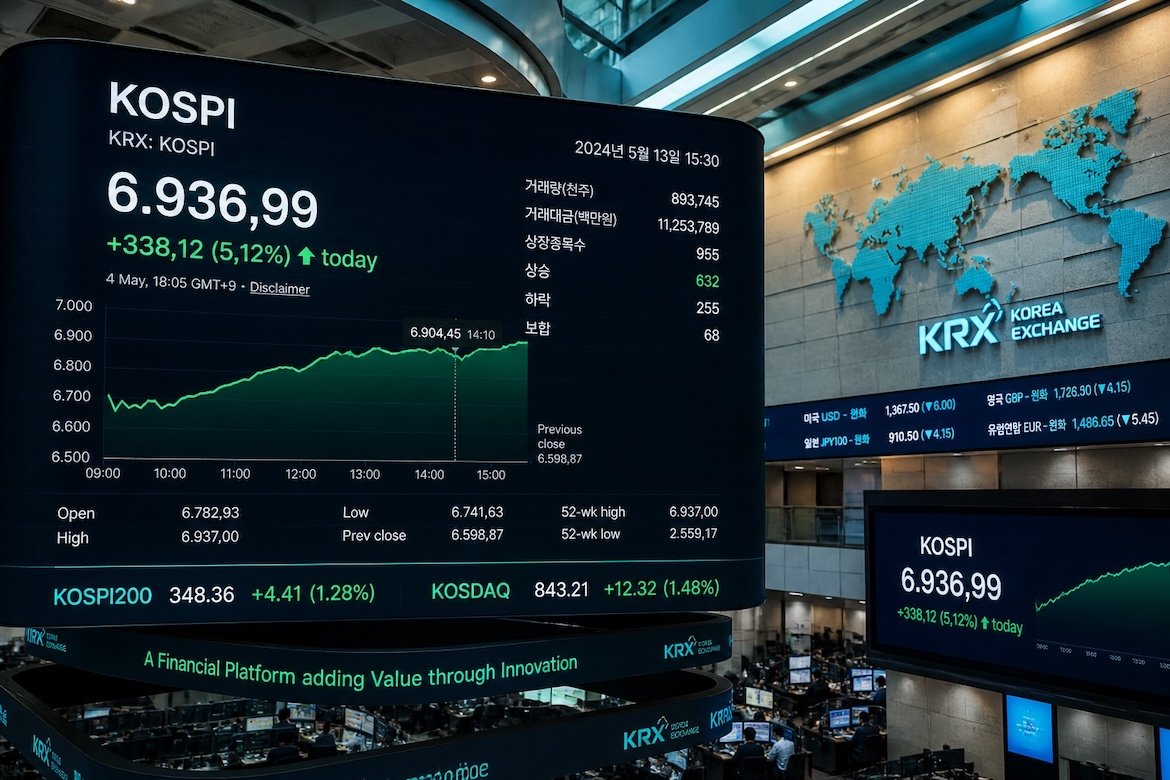 KOSPI Hits Record High as AI-Driven Chip Boom Fuels 37% Surge in Just Over a Month