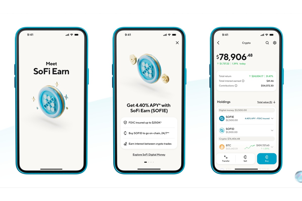 SoFi Launches SOFIE Tokenized Deposits With 4.40% APY